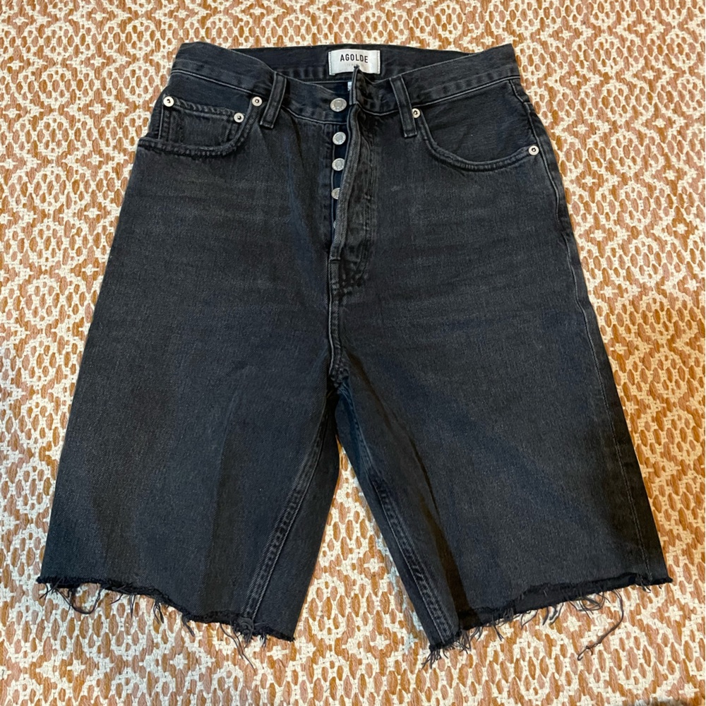 Agolde black Bermuda shorts